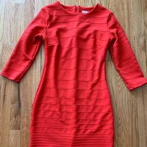 New York & Co Red Midi Dress Small
